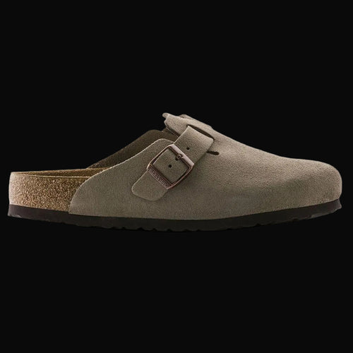 Birkenstock Boston Taupe Soft Footbed